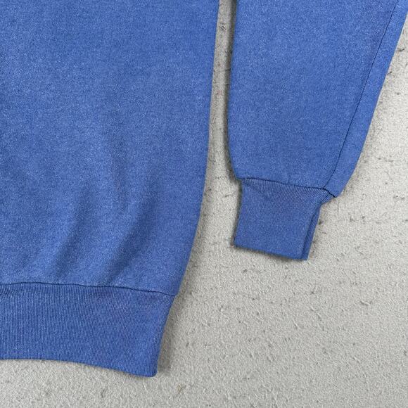 Vtg 80s Silicon Valley California Crew Neck Men’s Medium Blue Pullover - Picture 4 of 16
